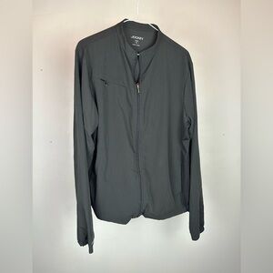 Jockey Womens Black Zip-Front Lightweight Jacket